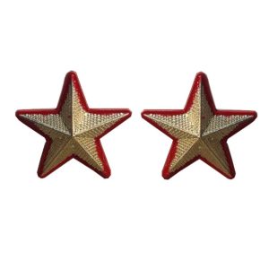 Stella grado oro bordata di rosso Ufficiali Guardia di Finanza