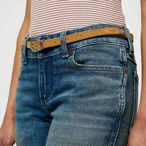 Cinta Thin Western Leather Belt