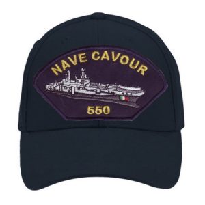 Berretto baseball con nave Cavour ricamata