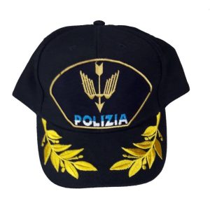 Berretto golf con alloro dorato Polizia reparto mobile