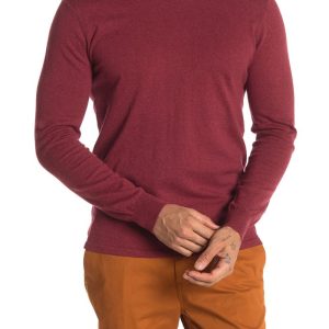 Maglia a maniche lunghe con collo alto in cotone e lana