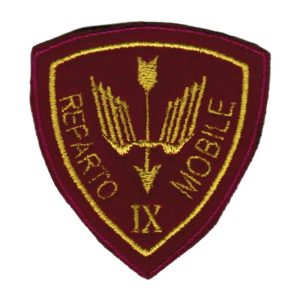 Scudetto ricamato Polizia di Stato Reparto Mobile con n. di reparto