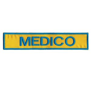 Listello ricamato giallo ciano Medico