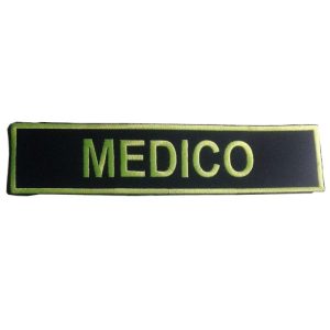 Listello ricamato giallo AV Medico