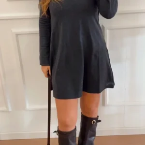 Abito in maglia Only Amalio grigio