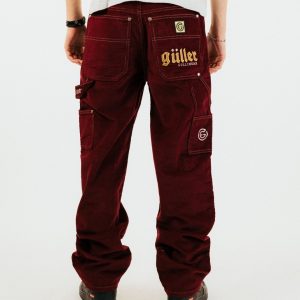 Baggy Worker “Guller” by Mr.Gulliver  Velluto 1000 Righe Bordeaux