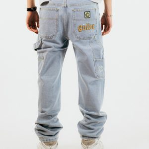 Worker Pant Regular “GULLER” by Mr.Gulliver – Jeans Chiaro effetto minatore