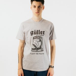 T-Shirt “Guller “SkorpioFightTheVenom”  grigio melange, regular fit.