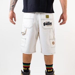 Baggy Worker Short “Güller” Canvas Bianco Panna