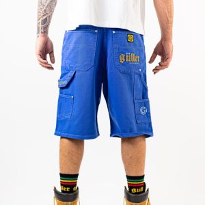 Baggy Jeans Short “Guller0497” lavaggio jeans chiaro blitz