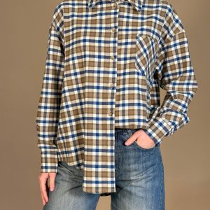 TENSIONE IN Camicia Over Scozzese