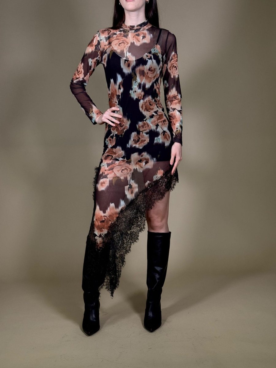 Abito Fantasia Fiori - immagine 2