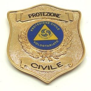 Placca Vega con clip CL115 Protezione Civile
