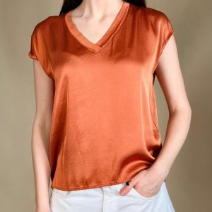 Blusa Satin scollo V