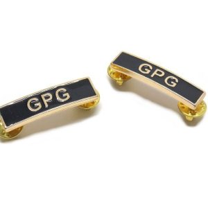 Mostrine GPG con 2 chiodi morsetto per guardie giurate