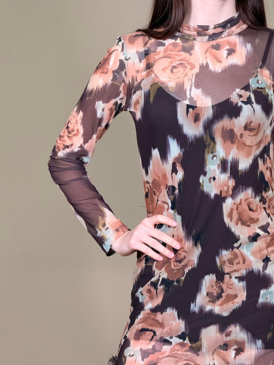 Abito Fantasia Fiori - immagine 4