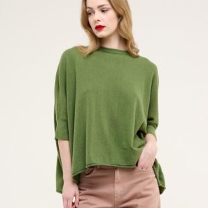 Maglia girocollo boxy fit