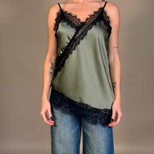 TENSIONE IN Top Asimmetrico Pizzo