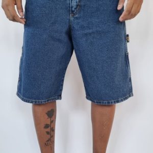 Baggy Short “GULLER” – Jeans Stone Wash Scuro