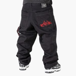 Blueskin Baggy Jeans Black/Red