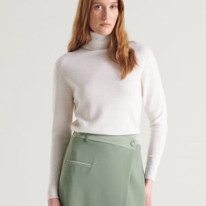 Maglia a collo alto in lana Merino