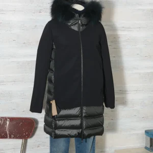 Cappotto donna RRD W22509FT 10 imbottito nero