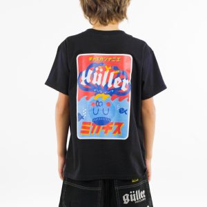 T-Shirt “Guller TENTACOLUS” Japan Style, nero, regular fit RAGAZZO/KID