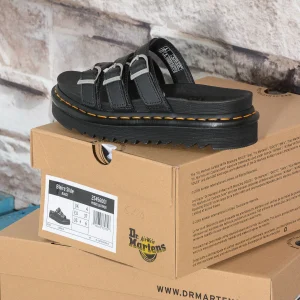 Dr Martens 25456001 BLAIRE SLIDE BLACK HYDRO LEATHER SANDAL