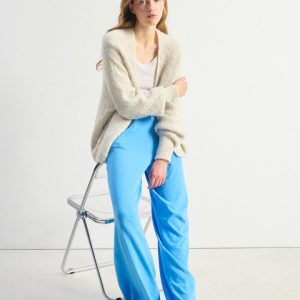 Giacca in lana senza bottoni