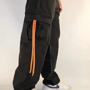 Baggy Cargo Long Jeans Nero