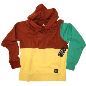 BLNT “Multi” Felpa cappuccio Tri-Color