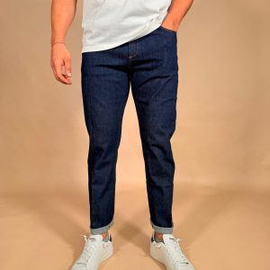 Jeans dritto lavaggio blu scuro