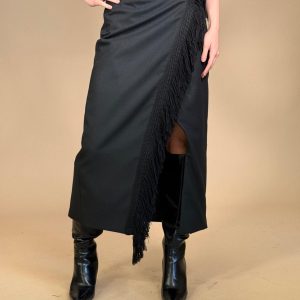 TENSIONE IN Gonna portafoglio c/frange