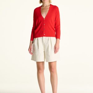 Cardigan in viscosa manica 3/4