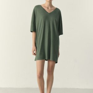 Abito confort fit in lino cotone