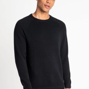 Maglia girocollo lavorata a nido d’ape