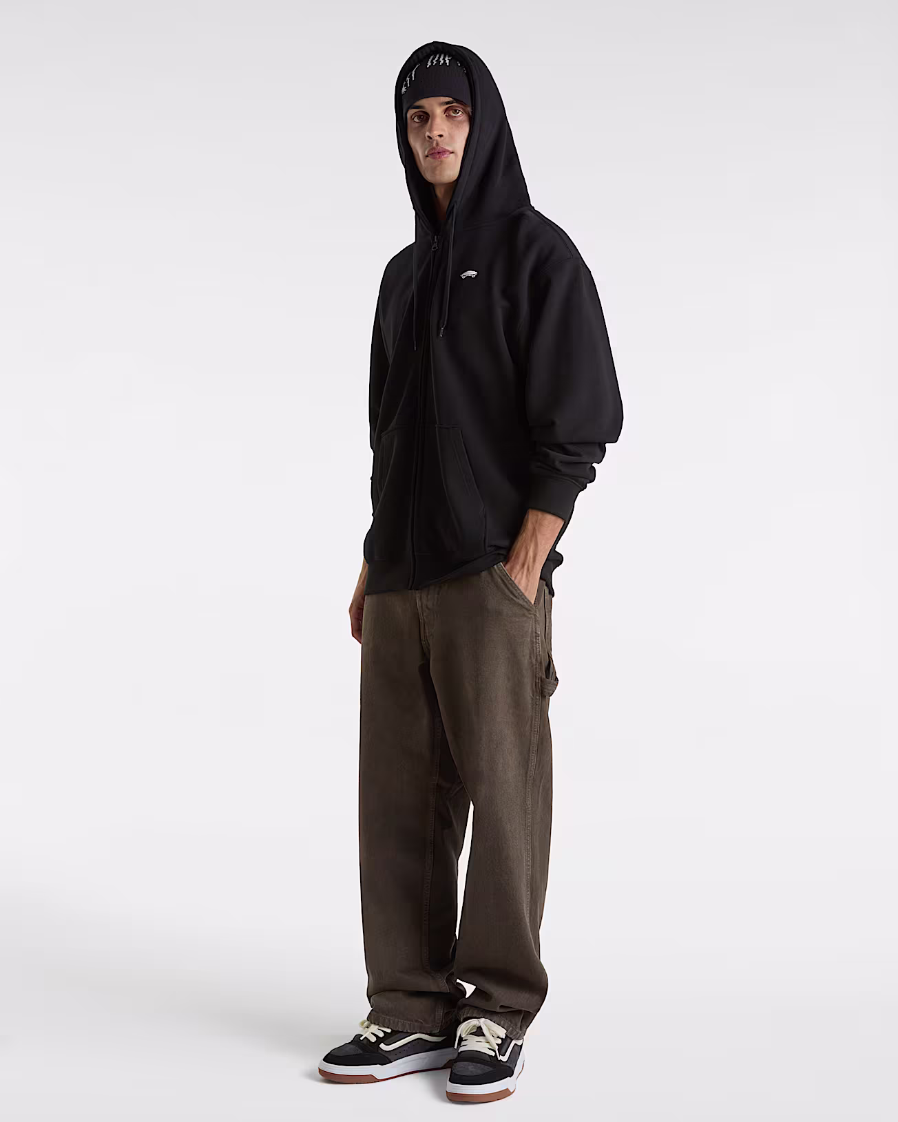 Felpa con cappuccio e zip Salton Relaxed Fit