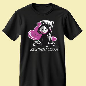 T-Shirt “La Ghigliottina” See you soon Black