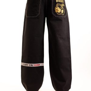 Baggy long  Guller “FightTheVenom” style, Canvas Nero