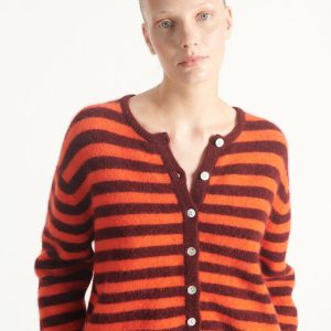 Cardigan Taglio corto e svasato Scollo rotondo