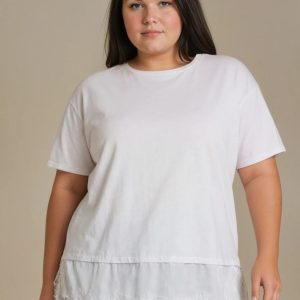 SUSY STAR T-shirt bordo pizzo