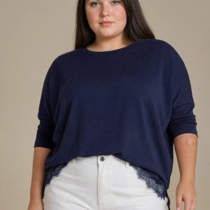 SUSY STAR T-shirt bordo pizzo