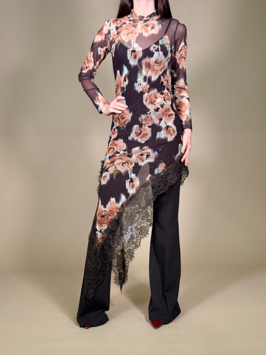 Abito Fantasia Fiori - immagine 3