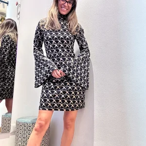 Anonyme Designers Abito Nero Velluto