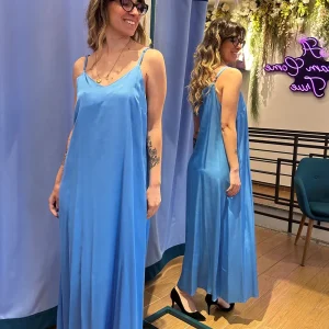 Anonyme Designers Abito Lungo Ceruleo