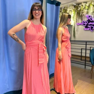 Anonyme Designers Abito Lungo con Spalline Sottili