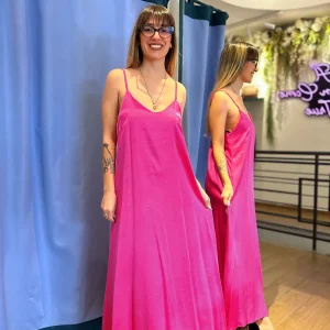 Anonyme Designers Abito Lungo Fucsia