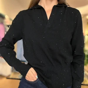 Anonyme Designers “Bling” Polo Micro Paillettes