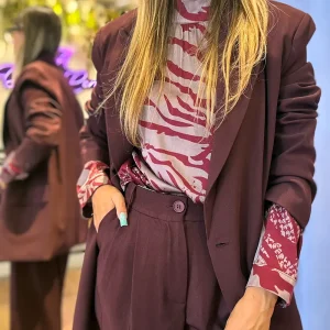 Anonyme Designers Blazer “Ring Jacket” Burgundy