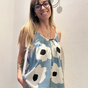 Anonyme Designers Top Celeste Fantasia Floreale